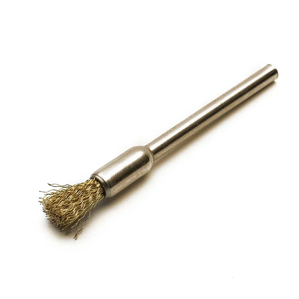 10/20Pcs Brass Brush Wire Wheel Brushes Die Grinder Rotary Electric Tool For Engraver Dreme 25MM Grinder Rotary Brass Brush