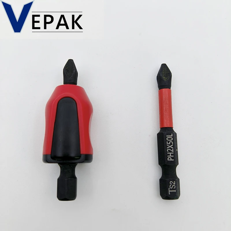 

Сверла VEPAK PH2, 50 мм, 2 шт., и сильный магнитный фиксатор, 1 шт., аксессуары для электроинструментов VP2PH2050*2 VP2CH01*1