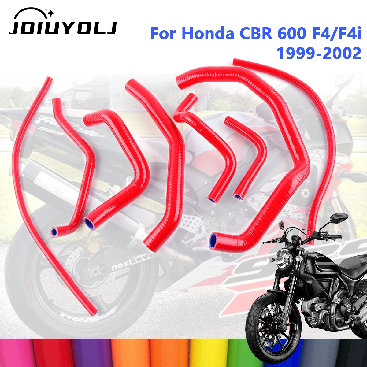 

For 1999 2000 2001 2002 HONDA CBR 600 F4 F4I High Performance Silicone Radiator Hoses