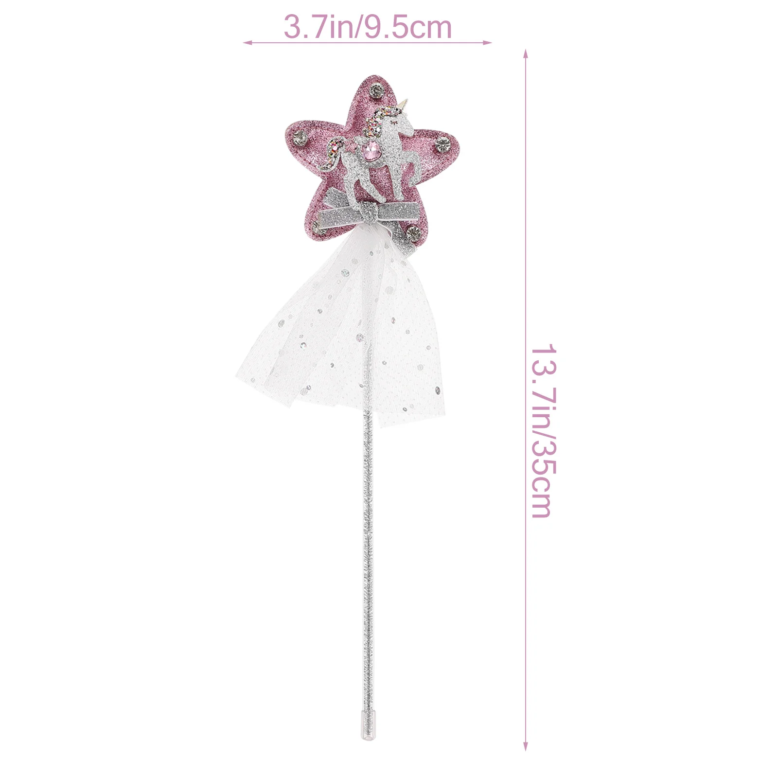 1 stks Eenhoorn Fairy Wand Duurzaam Materiaal Perfect voor Dress Up Halloween Stage Performance Fairy Stick Kid Baby Girl
