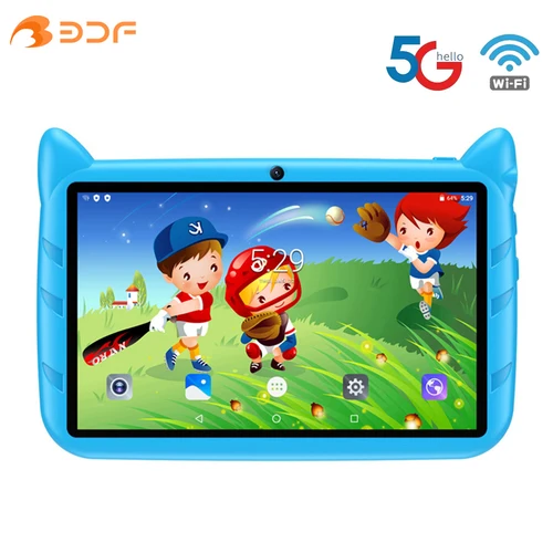Tabletas para niños de 7 pulgadas, regalos para niños, aprendizaje, educación, tableta Android, PC de cuatro núcleos, 4GB de RAM, 64GB de ROM, 5G, WiFi, Bluetooth