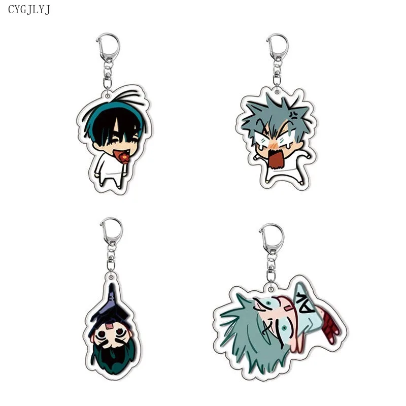 Anime Alien Stage Arcylic Keychain Cartoon Double Sided Ivan Till Pendant Key Holder Acrylic Jewelry For Children Birthday Gift