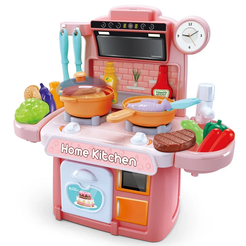 Ensemble de jouets de cuisine familiale pour enfants, marmite pour bébé fille, garçon et fille, simulation de cuisine, ustensiles de cuisine
