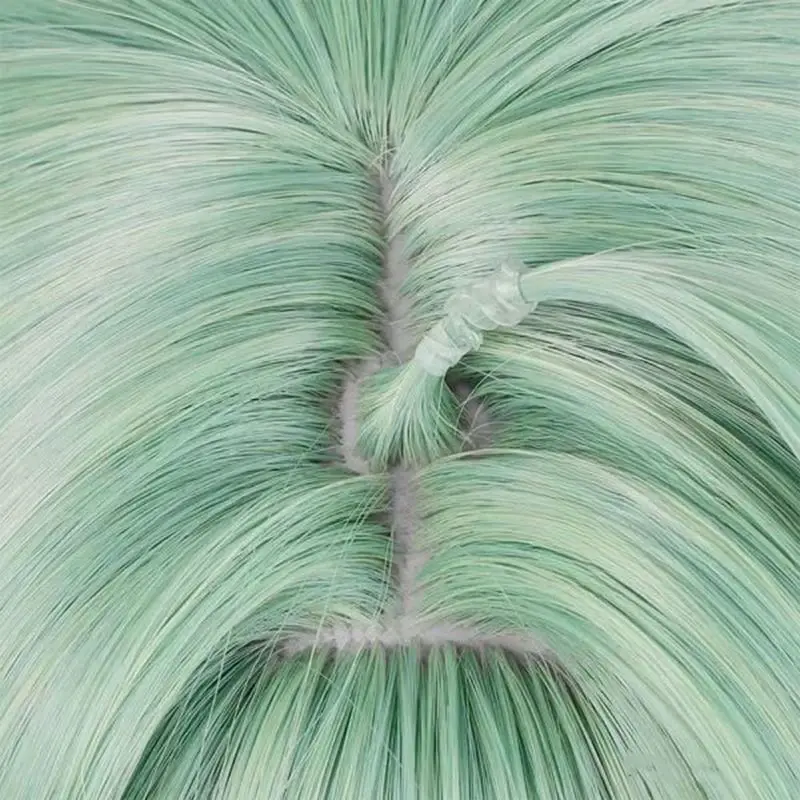 ‌ Honkai Star Rail Huo Huo cosplay pruik - gradiënt groene golvende bob, anime karakter kostuumaccessoires