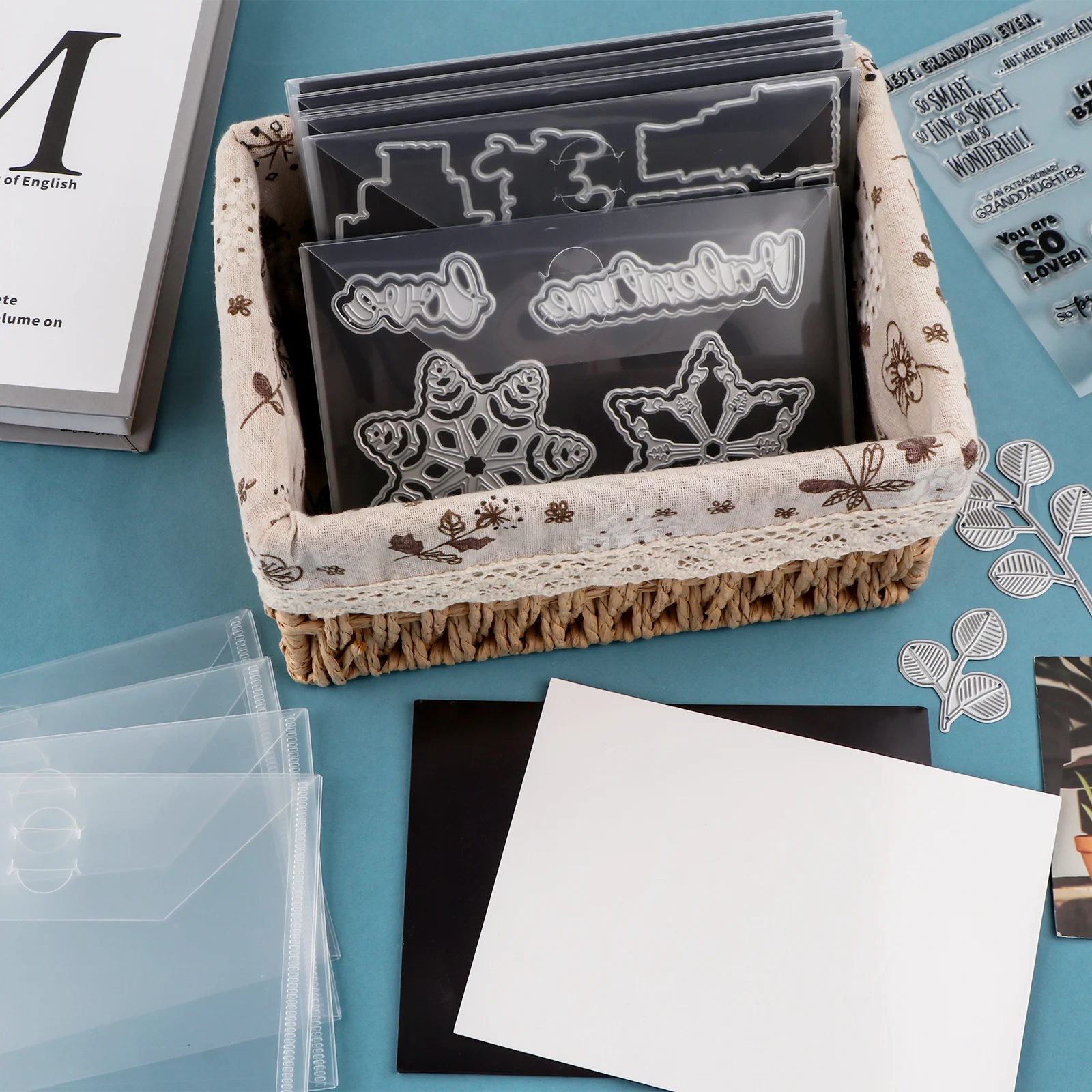 

20 шт./компл. пластиковые пакеты для хранения 0,3 мм/0,5 мм магнитные листы для хранения штампов для резки штампов бумажные картонные органайзеры держатели