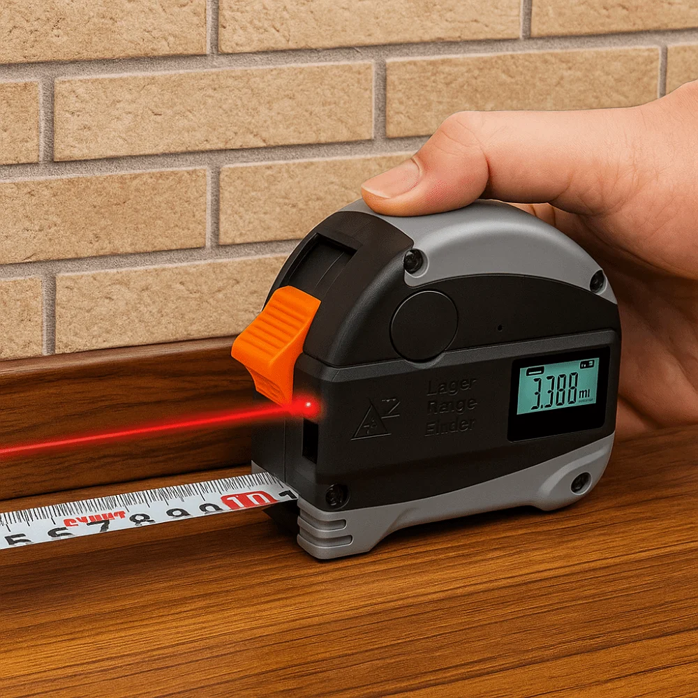 

5-Meter Range Laser Steel Electronic Ruler 40-Meter Distance Waterproof Design Infrared High-Precision Measurement Retractable