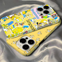 Cute Cartoon T-The Simpsons Phone Case for IPhone 16 15 14 13 12 11 Pro Max XS XR XSMax 6 7 8 Plus Glossy HD Hard PC Cover