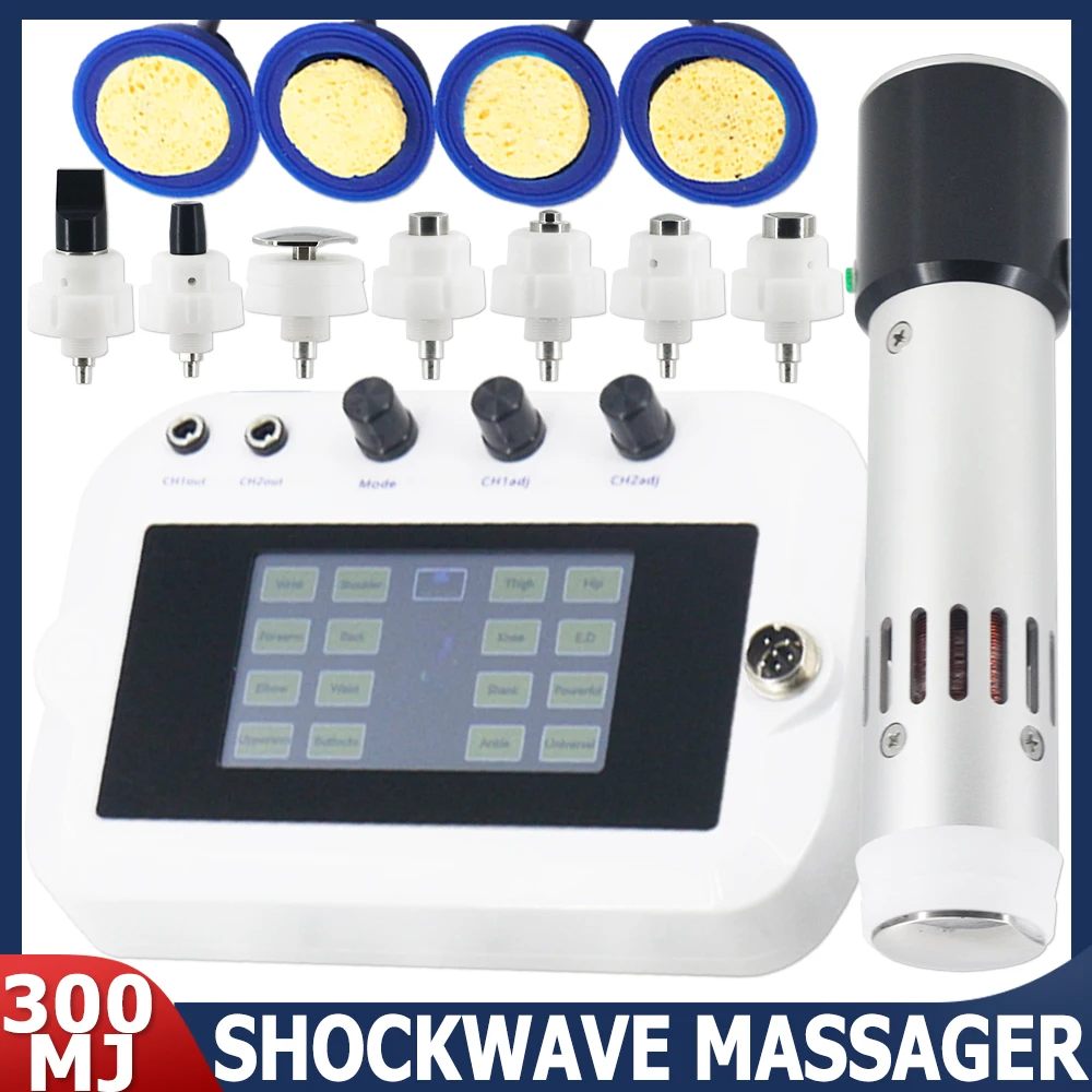 300MJ Shockwave Therapy Machine EMS Effective For ED Treatment Erectile Dysfunction Pain Relief Relaxation New Handle Shock Wave