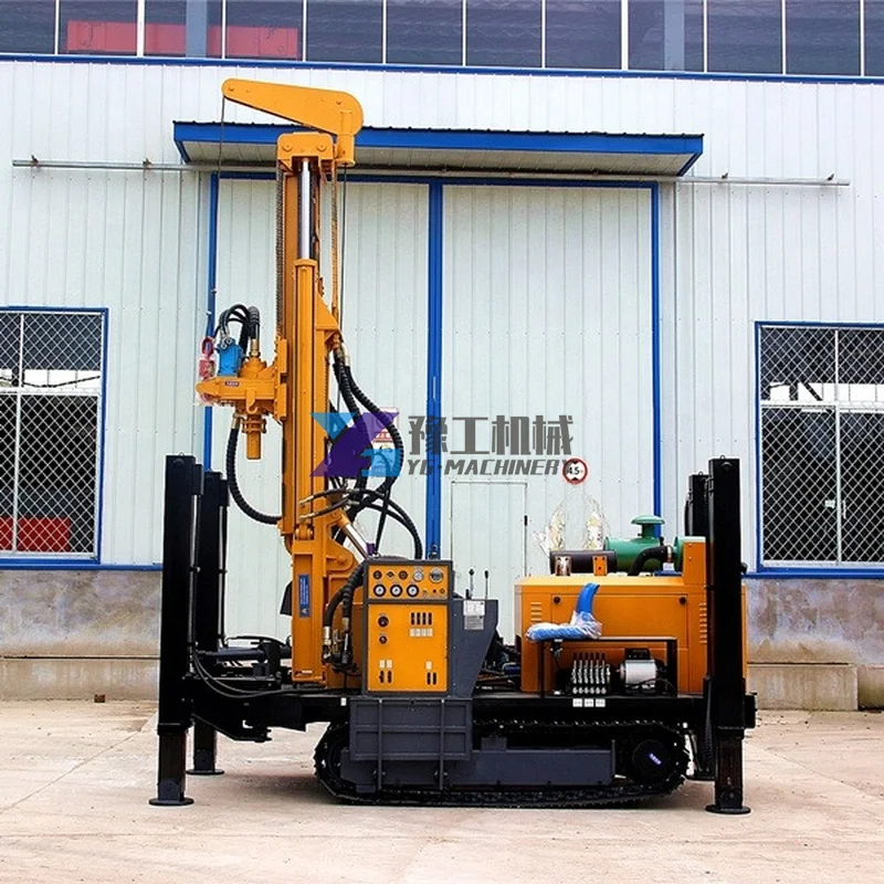 100m 200m 300m 400m Hydraulic Borehole Water Well Boring Diesel Engine Drill Rig Machine for Water