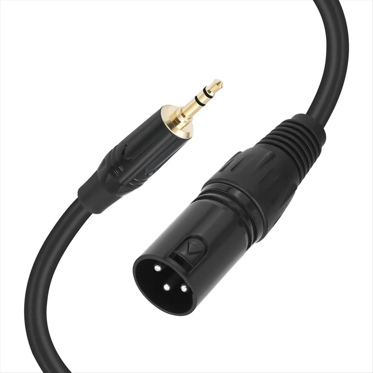 Super Sale 3.5mm to XLR Cable Adapter Balanced 1/8 Inch Mini Jack TRS Stereo to 3Pin XLR Male Microphone Audio Cable 300cm