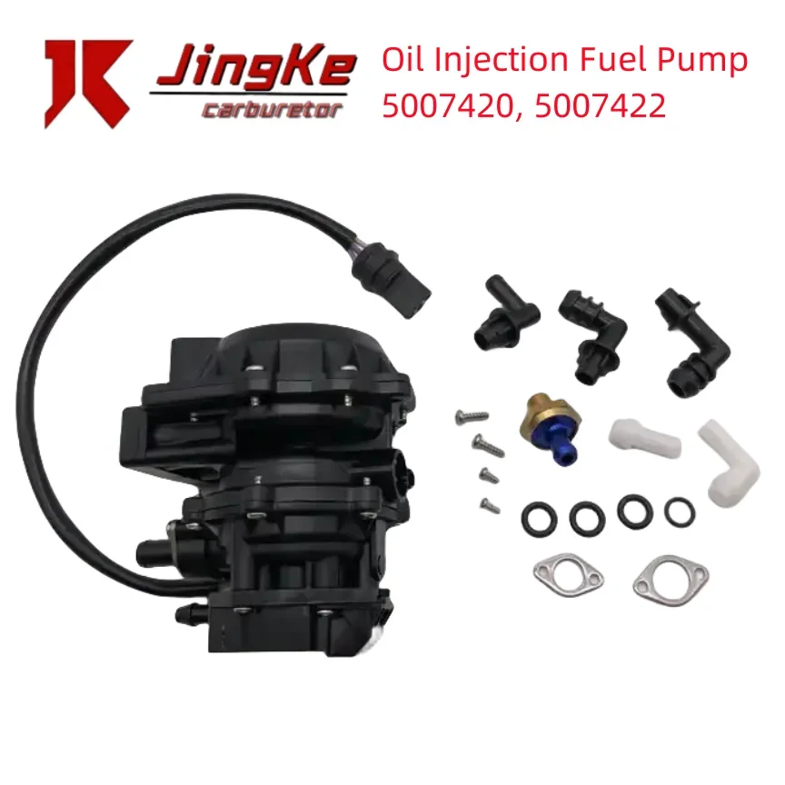 Oil Fuel Pump 5007420 5007422 1991-2001Replacement for Johnson Evinrude Outboard VRO 4Wire Oil Injection Fuel Pump Kit