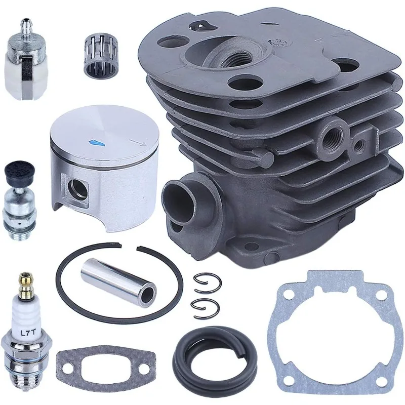 46mm Nikasil Plated Cylinder Piston Bearing Kit for Husqvarna 51 55 Rancher Chainsaw Fuel Filter Line 503 16 91-71