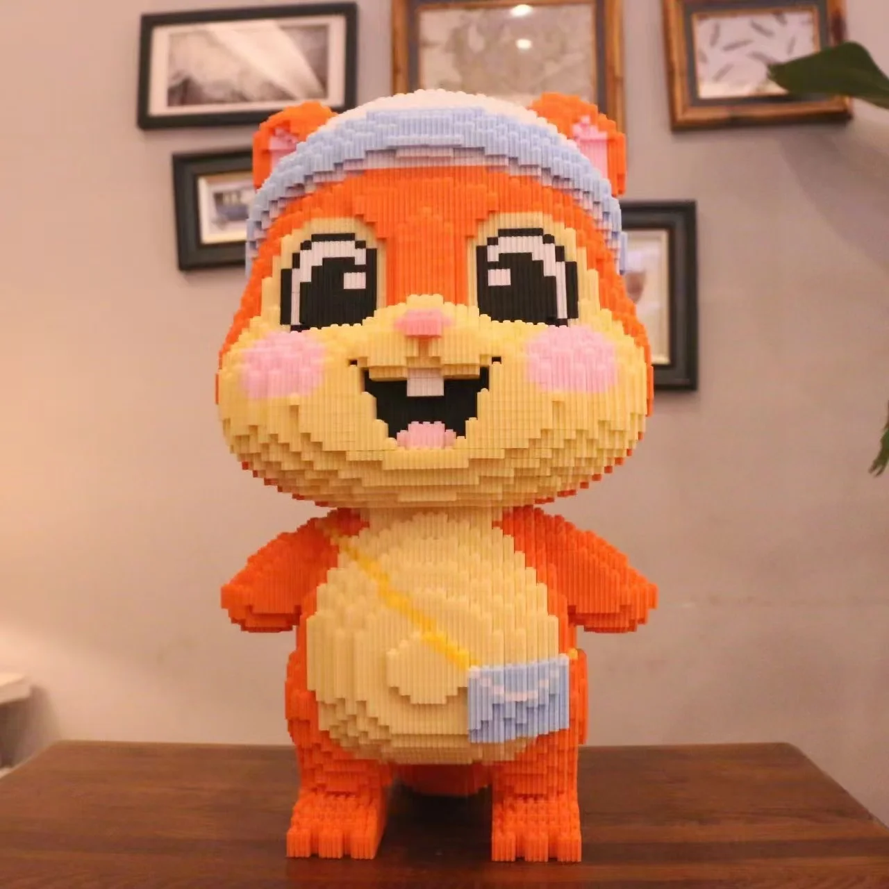 Klassieke kleine eekhoorn 4369-delige doe-het-zelf puzzel bouwsteenset, creatief 3D-puzzelmodel, duurzaam Pp-materiaal, huisdecoratie kerstcadeau