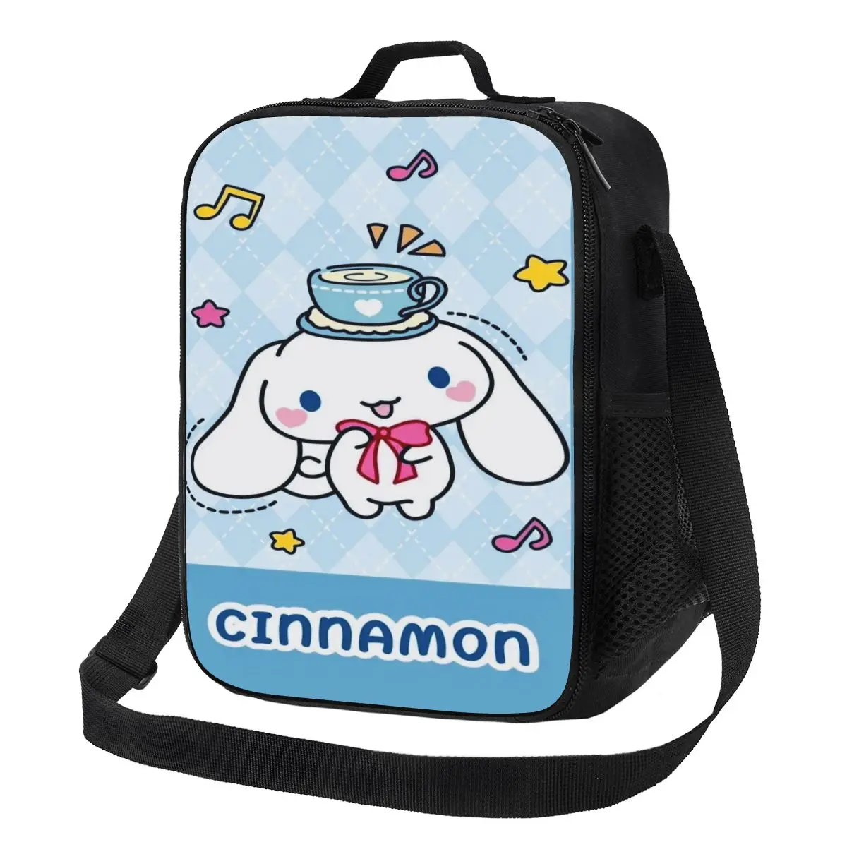 

Custom Cinnamoroll Cartoon Insulated Lunch Tote Bag for Women Portable Cooler Thermal Food Lunch Box Kids School Children