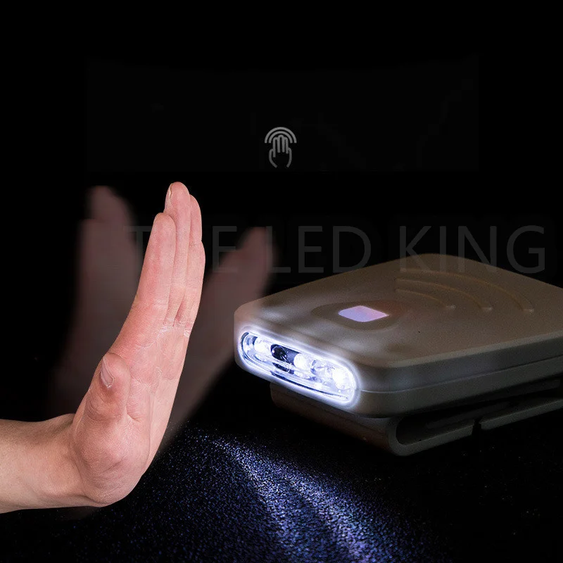 Powerfull 6000Lms LED Headlamp Rechargeable Body Motion Sensor Headlight Camping Flashlight Head Light Torch Lamp With USB