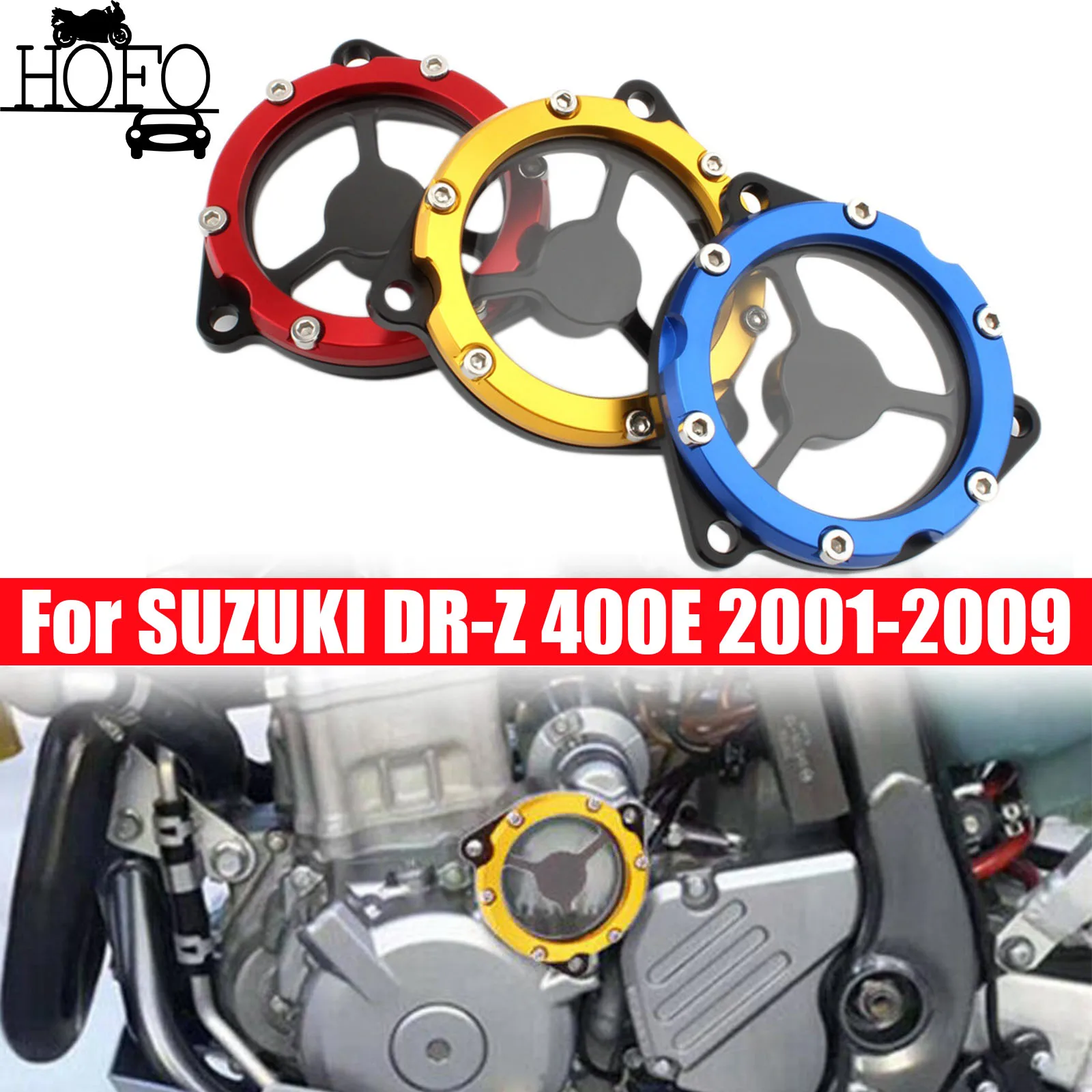 

Engine Starter Idle Gear Cover Motorcycle Crankcase Cap Accessories For SUZUKI DR-Z 400E 2001-2009