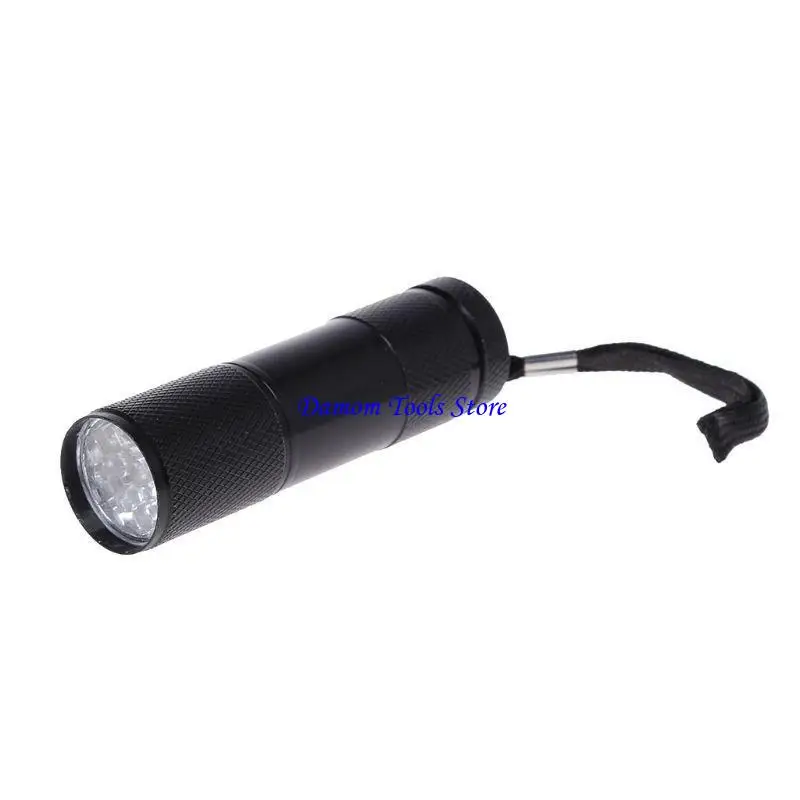 57BE Mini Detection 9 LED UV Flashlight Blacklight Torch Light Lamp New