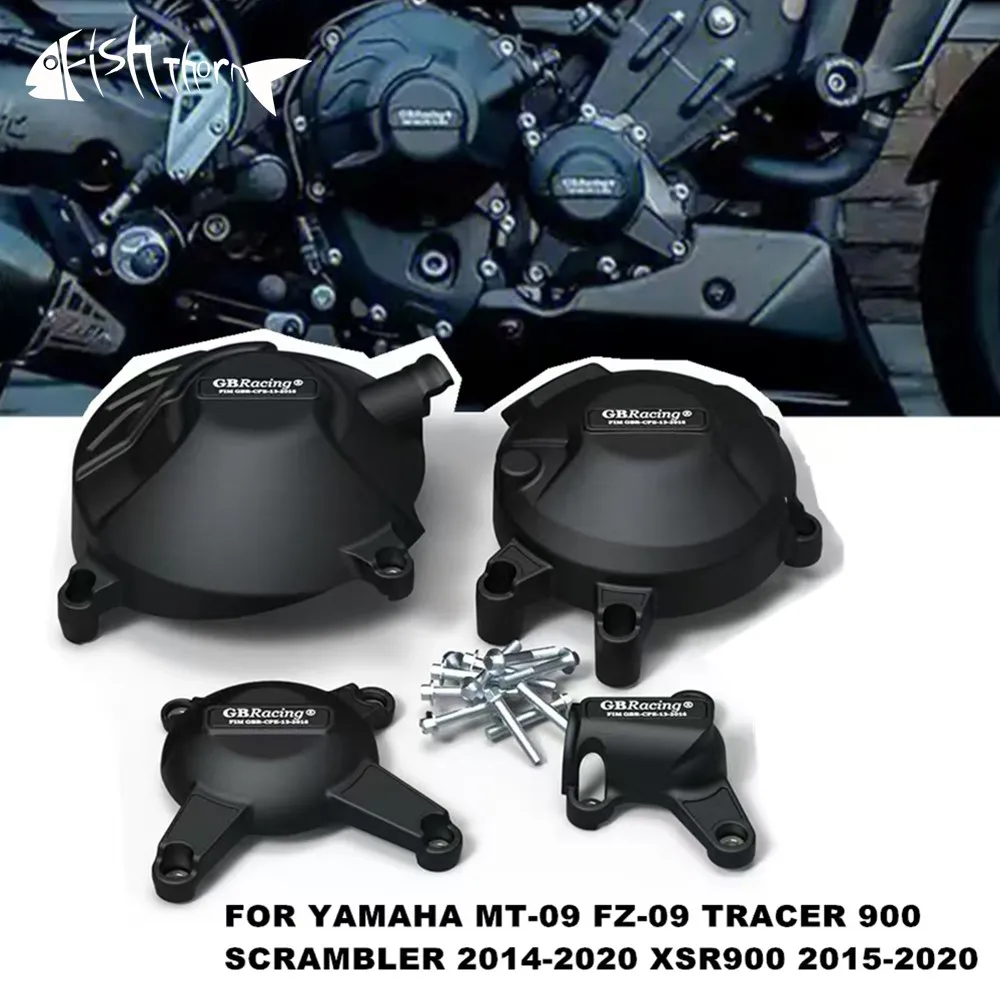 

Motorcycle Engine Cover Sets Bonnet Protector Engine Cover FOR YAMAHA MT-09 FZ-09 MT09 TRACER 900 SCRAMBLER XSR900 2014-2020