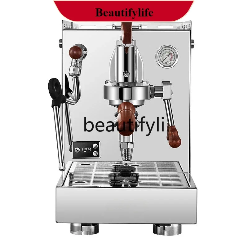 

E132 Commercial coffee machine double boiler steam professional Italian semi-automatic more than 15 cups