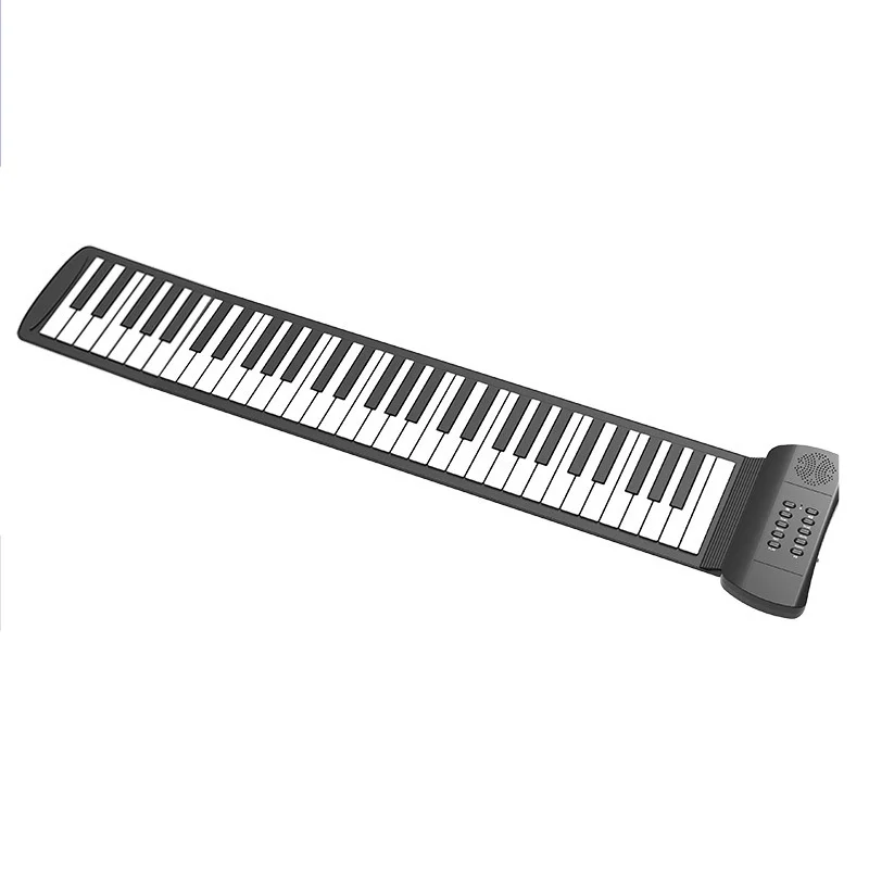 

Factory wholesale customized electronic flexible 61 keys roll up piano for beginner students