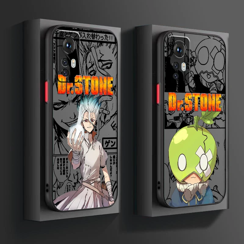 D-Dr.STONE Anime Cool Cute Frosted Translucent For Xiaomi Mi 13 12 12T 11T 11 11i 10T 10 9T Pro Lite Ultra 5G Soft Phone Case