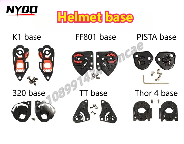 

База шлема для K1 PISTA TT/TTC FF801 Thor 4 320, сменная основа для объектива, аксессуары для мотоциклетного шлема, аксессуары для мото capacete de moto