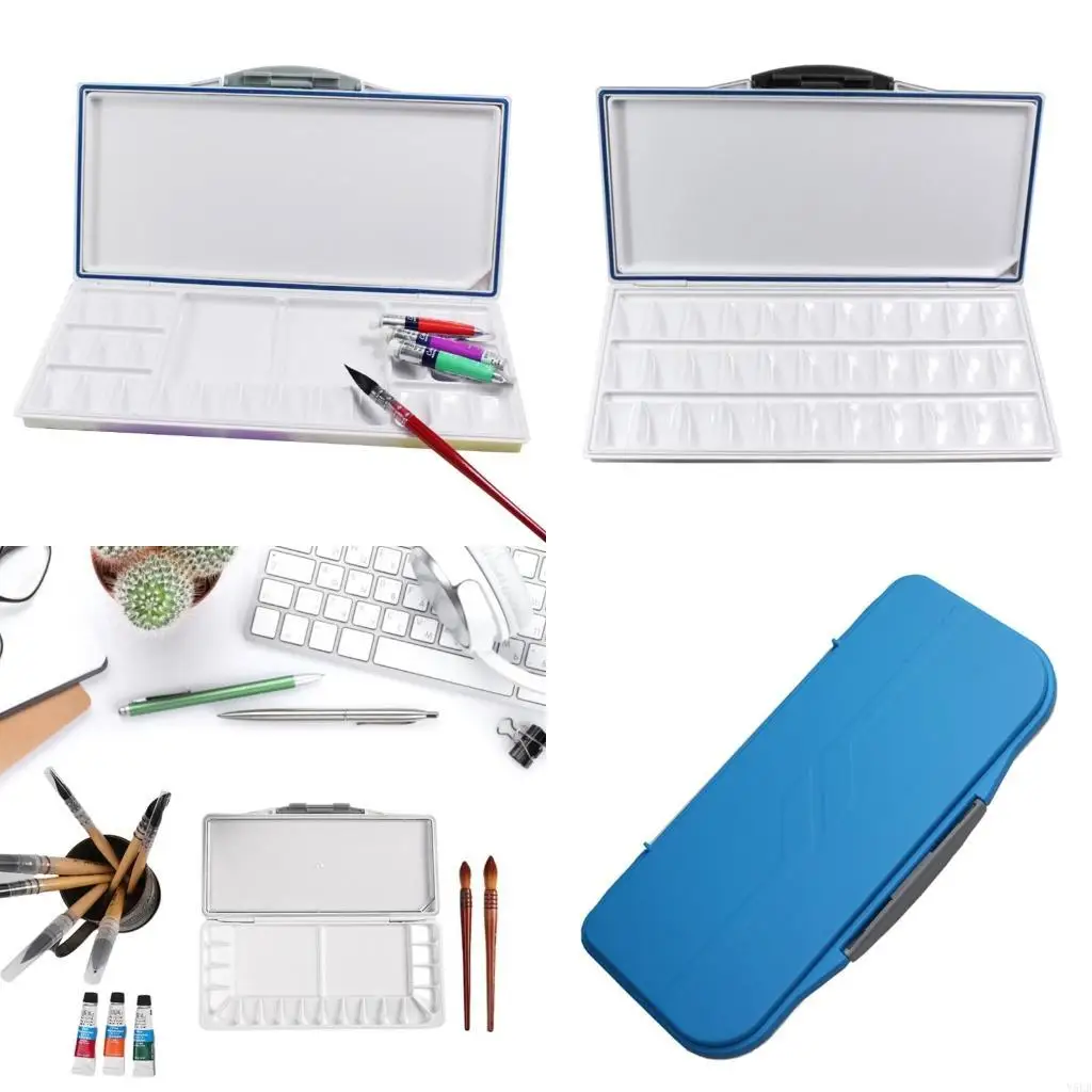 

Y5LB Folding Painting Palette Watercolor Palette Convenient Paint Tray for Painting