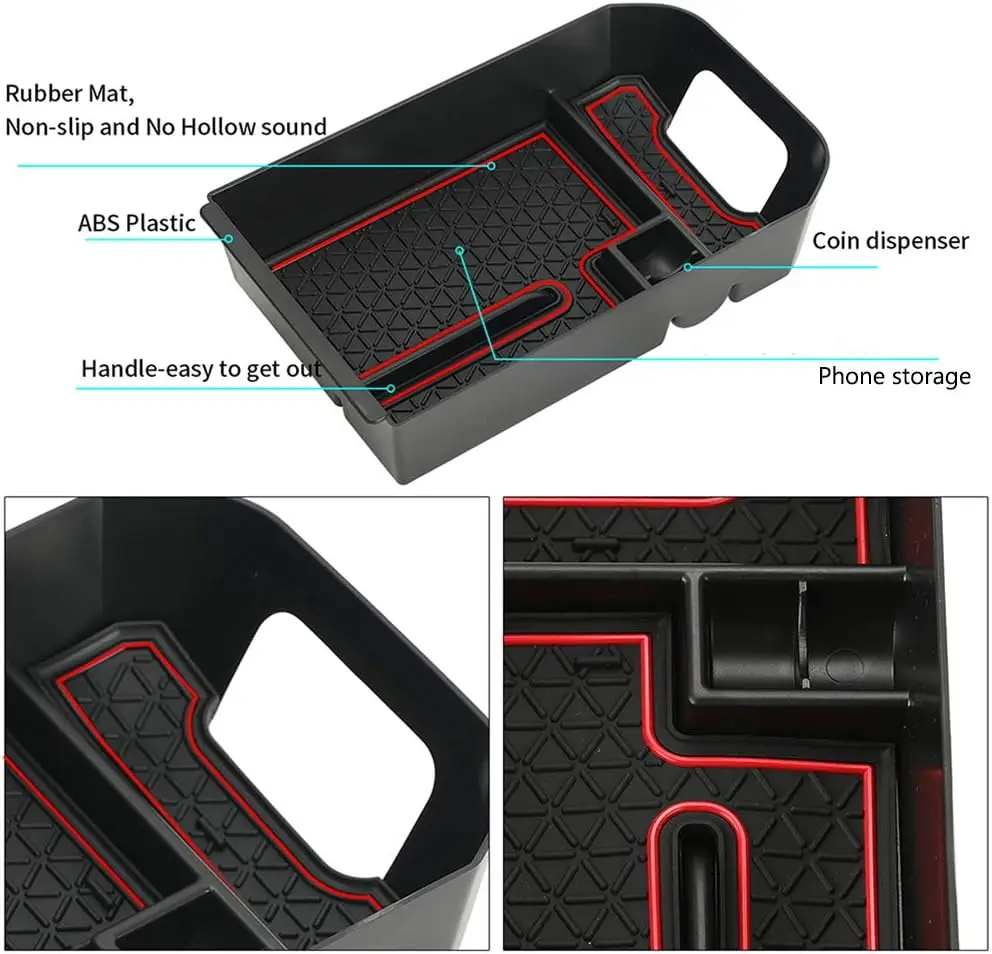 For TOYOTA RAV-4 Center Console Organizer For Toyota RAV4 2019 2020 2021 2022 2023 2024 2025 Armrest Secondary Storage Tray