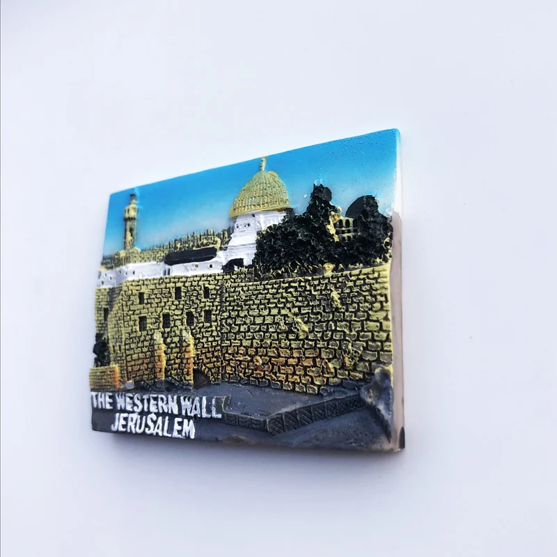 West Wall Jerusalem Fridge magic gift resin decoration message stickers tourist souvenirs