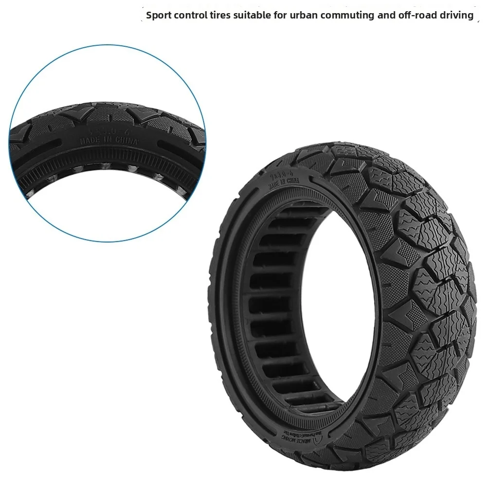 /9x3.0-6 /Puncture For Proof Tire For Honeycomb Structure Anti-slip For Tread Heat Dissipation High Load Bearing Rubber Wheel Fo