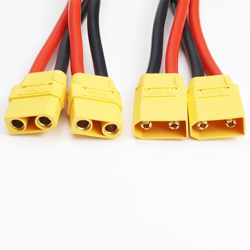 Y-Splitter XT90H mit Gehäuse, 10 AWG, paralleler Batterieanschluss, männliches/weibliches Kabel, Dual-Verlängerung, 3-Wege-Silikondraht für RC-Batterie – Detail 6