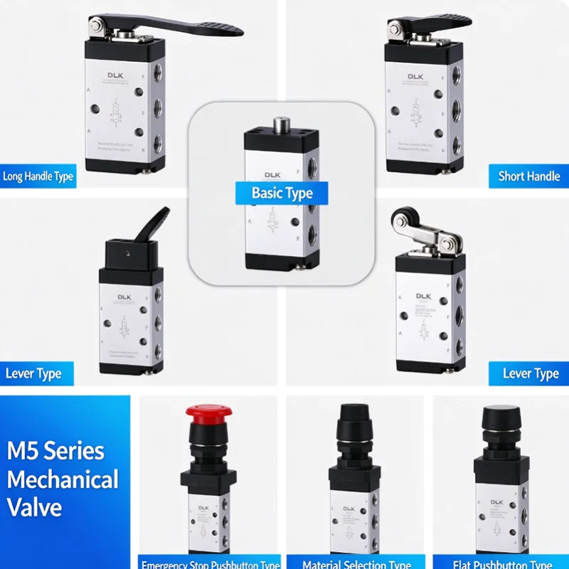 M5 Series Switch Control Mechanical valve M5Y110-06 two position five way manual M5R/C/D/HS/PP/Y210-08 rocker arm rollerM5 Serie