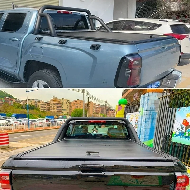 شاحنة صغيرة يغطي السرير الأسطوانة مصراع غطاء الألومنيوم الأسطوانة غطاء قوي تونيو غطاء شاحنة الصلب تونيو غطاء ل ايسوزو Dmax 2018 #6