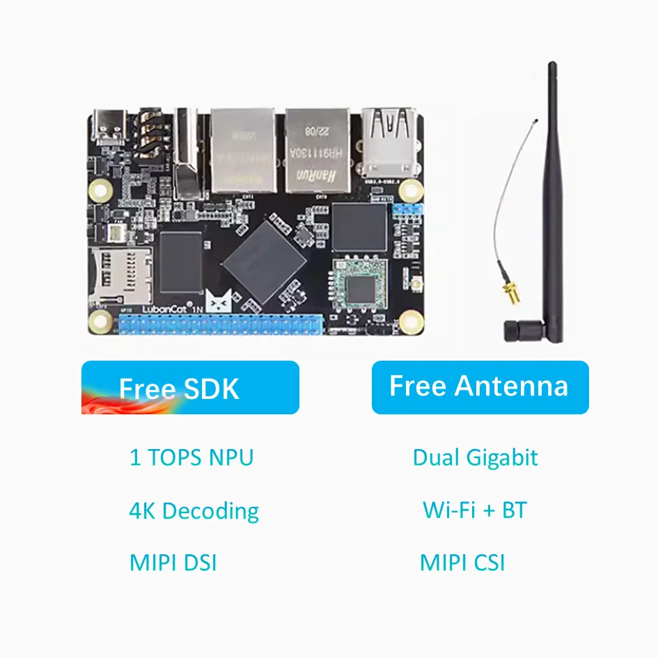 RK3566 Linux Android Development Board 4gb Ram Mini Computer Free SDK Motherboard Artificial Micro PC Demo Board Accessories