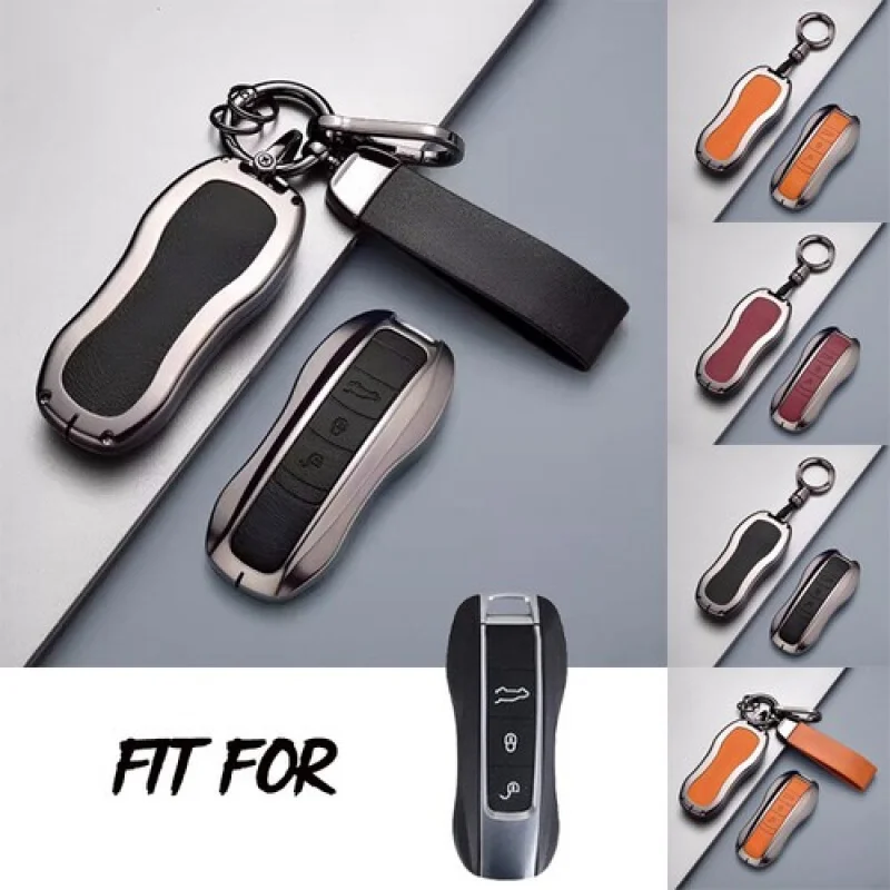 

Кожаный брелок из цинкового сплава A + для Porsche 911 Macan Cayenne Panamera