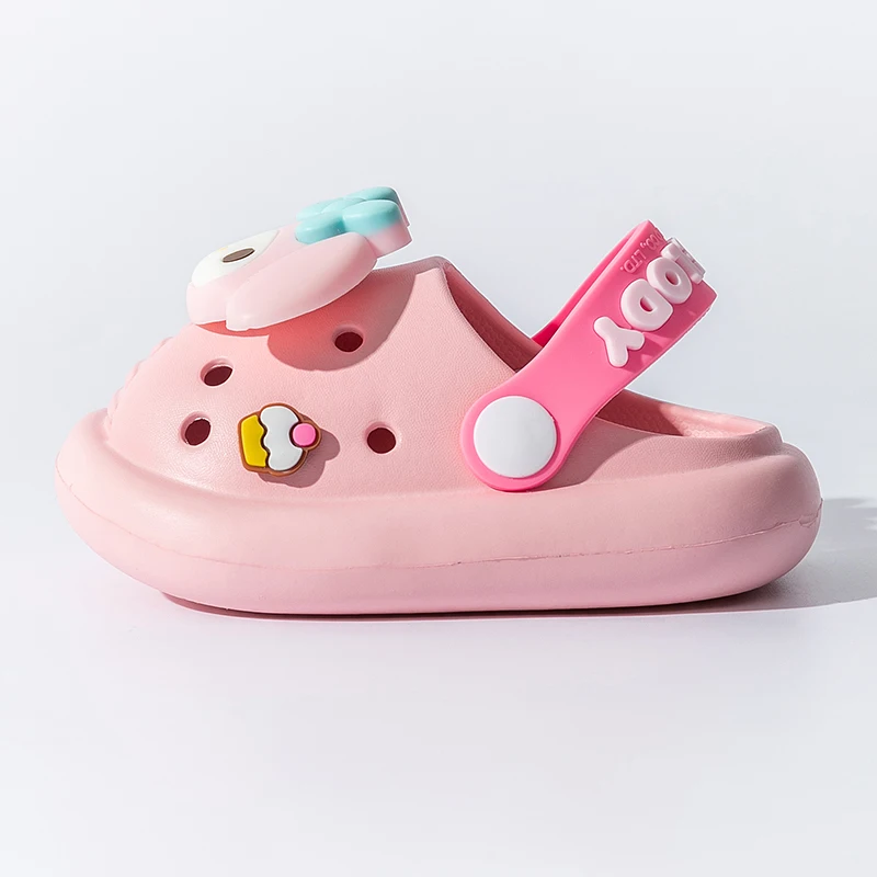 Sanrio Cute Summer Sandals EVA Material Comfortable Clogs Non-slip Kids Beach Shoes Boys Girls Muller Shoes