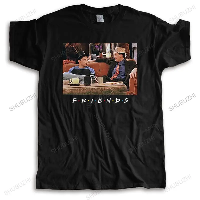 New brand O-neck t shirt black streetwear tops for men FRIENDS unisex short sleeve t-shirt teenagers cool tee-shirt tops