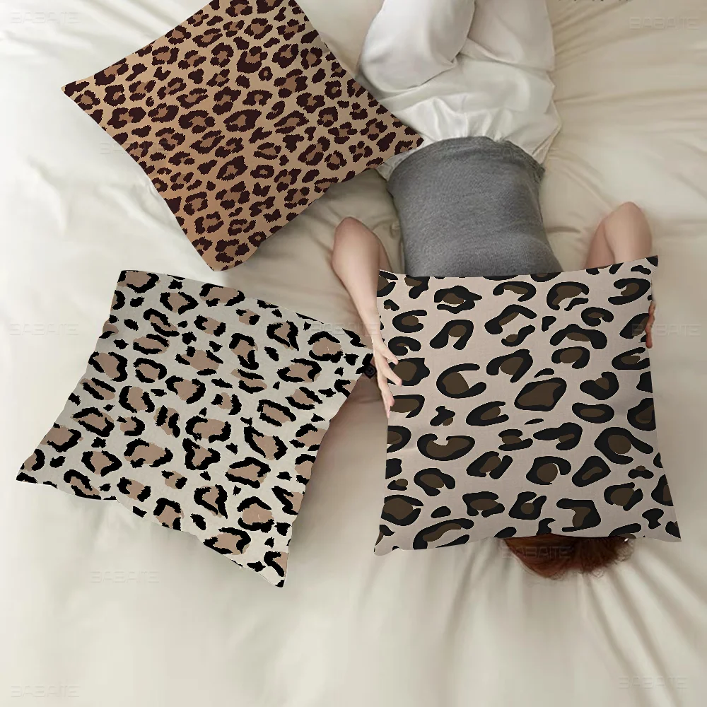 Leopard Print Panther Pillow Gifts Home Office Furnishings Bedroom Sofa Car Cushion Cover Case 45x45cm