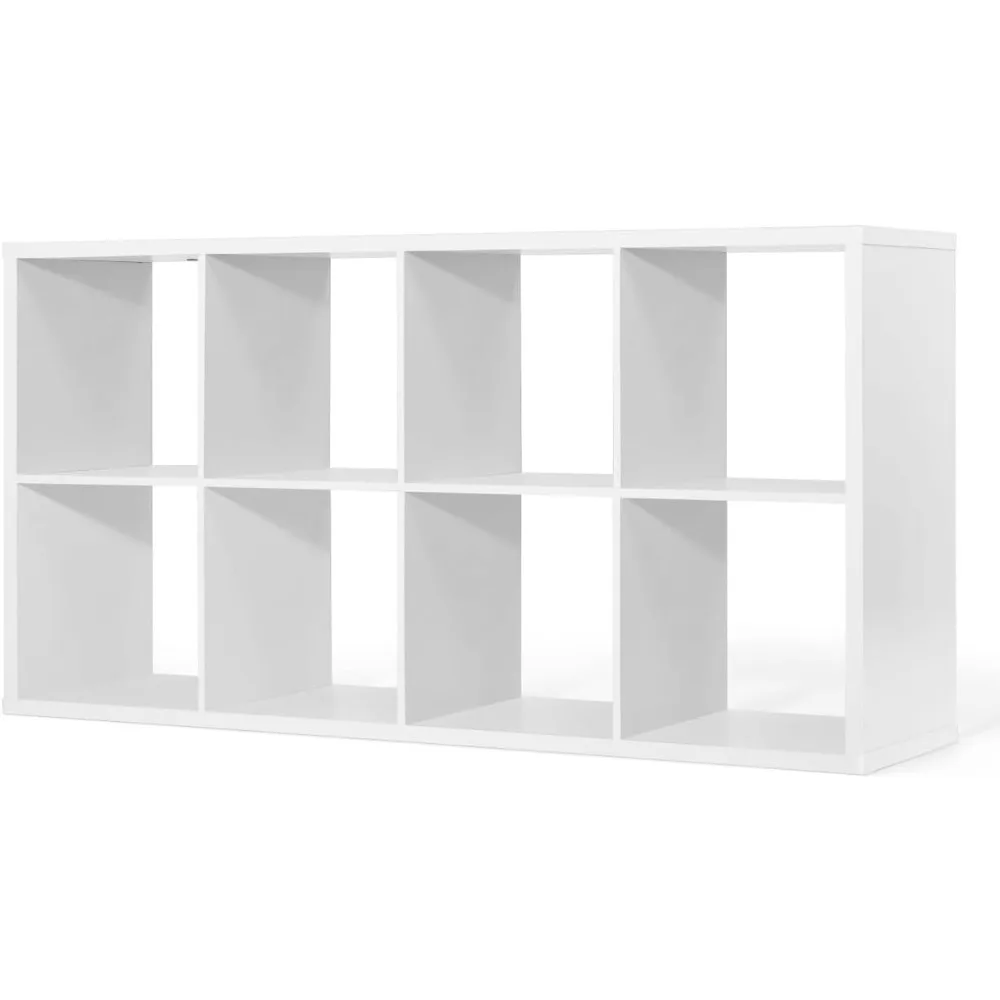 

Sturdy Room 13-Inch Cube Storage Organizer Shelf, with Extra Thick Exterior Edge, Open Storage Shelf Divider, Bookcase, 8-Cube