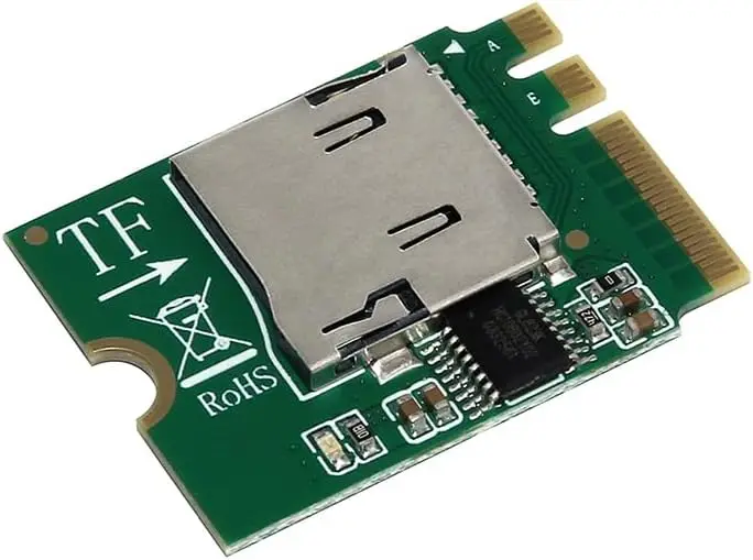 JonISerl NGFF M.2 A/E Key 2230 Wire Less Net Work Card Wi-fi Interface to Micro SD TF SDHC TF Adapter Support Hot-swappable