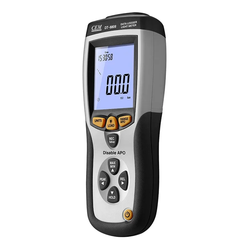 DT-8808 Digital Illuminance Meter Professional Photometer Huashengchang Photometer Data Recorder CEM Illuminance Meter