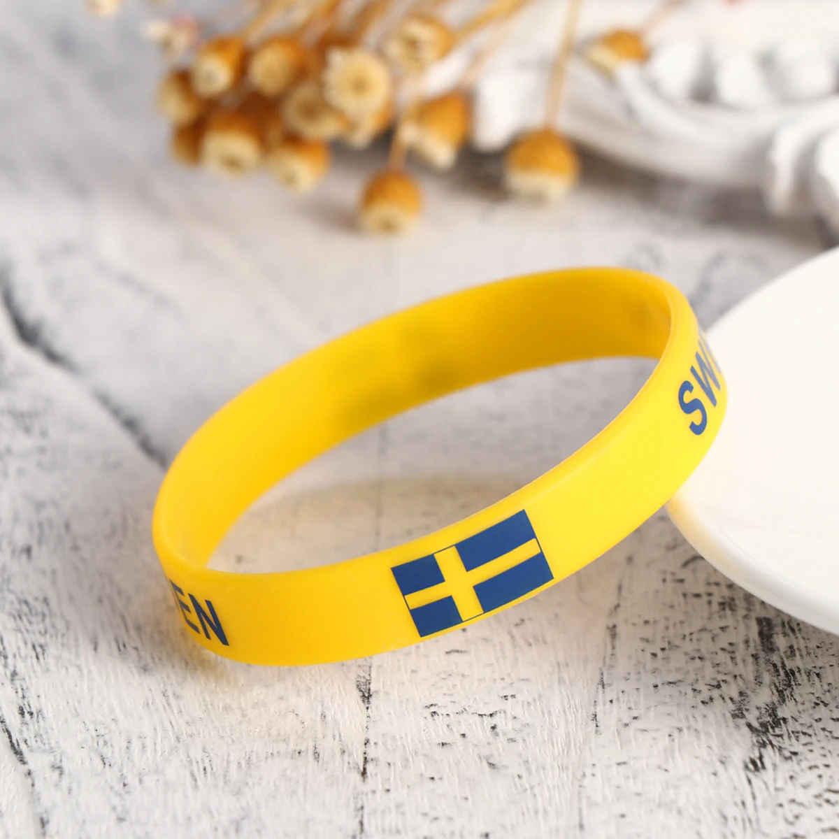 

5 Pcs Environmentally Friendly Silicone Bracelet Team Australia Braceleta Sports Wristbands Competitions Country Flag Bracelets