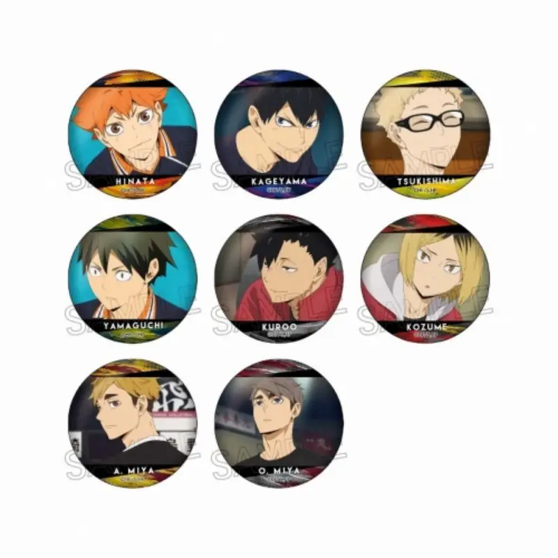 

Японские товары Twincre Haikyu Hundreds, металлические значки для лица, периферийные устройства пятой пули