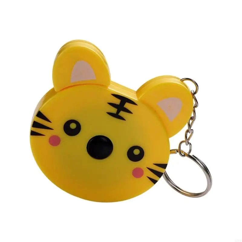 พวงกุญแจสายวัดการ์ตูนสัตว์ 1.5 ม. ABS PVC ดีไซน์ละเอียดอ่อน