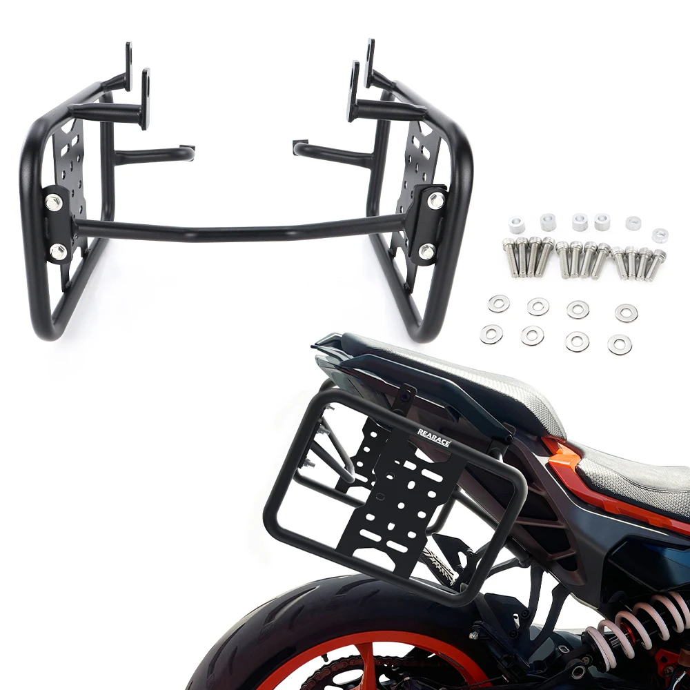 

Подходит для мотоцикла KTM 390 Duke 390Duke 2024-2025, стальные кофры, стойка для седельной сумки, монтажный кронштейн, боковой чехол, багажник