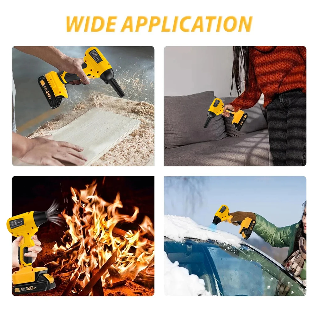 Portable Mini Jet Blower Turbo Fan Wireless Handheld with Violent Air for Makita\Dewalt\Milwaukee\Bosch\Ryobi 20V Li-ion Battery