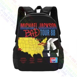 Michael Jackson Bad Tour 1988. Borsa per scarpe di grande capacità P-1170Backpack personalizzata