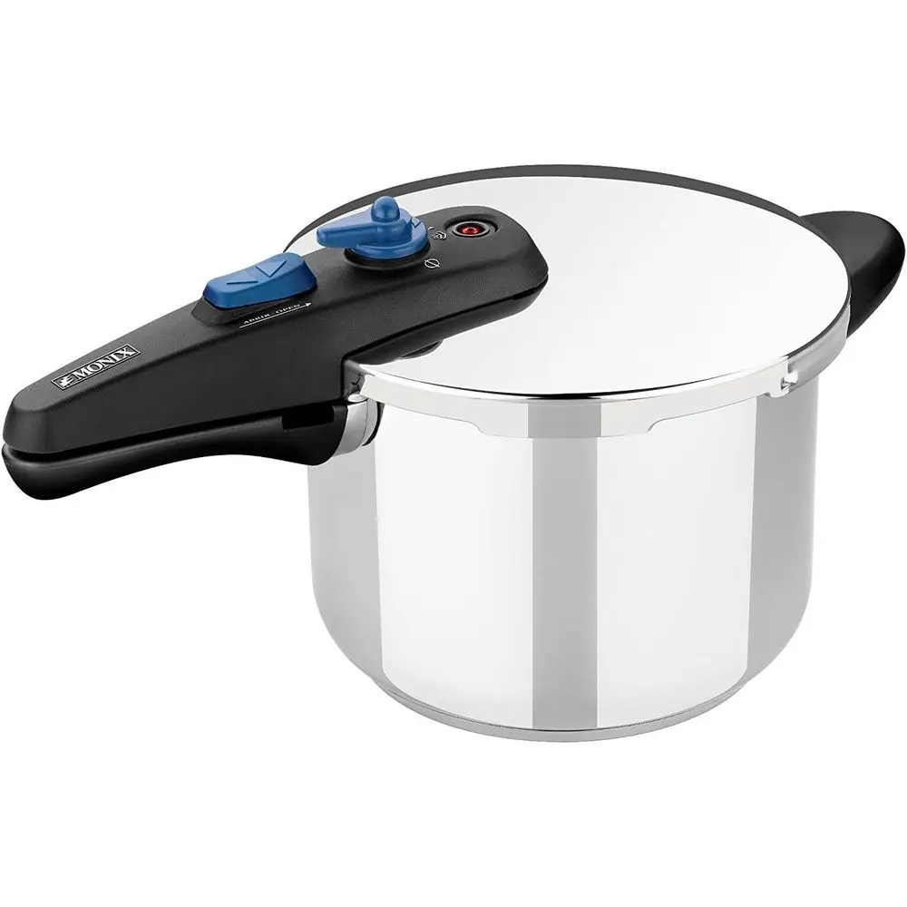 

7L Rapid Pressure Cooker, Triple Safety, Dual System, Silver, 18/10 Stainless Steel, 22cm