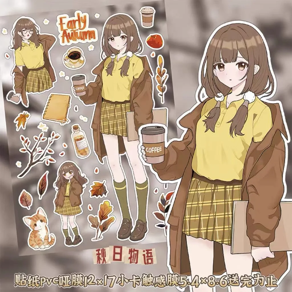 Sweet Cool Teenage Girl Decorative Stickers