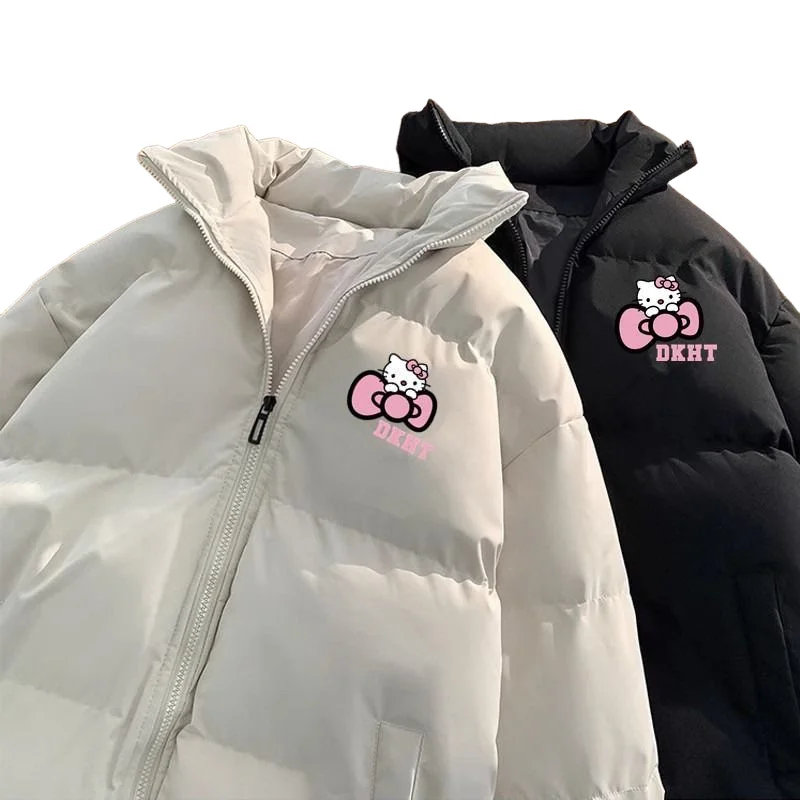 

Sanrio новый стиль утолщенный жилет Hello Kitty жилет с зажимом для лошади свободный маленький универсальный мужской и женский модный осенне-зимний стиль